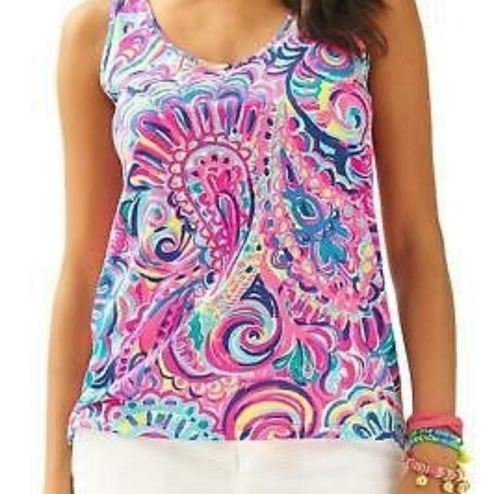Lilly Pulitzer Kinsey Tank - Psychedelic Sunshine